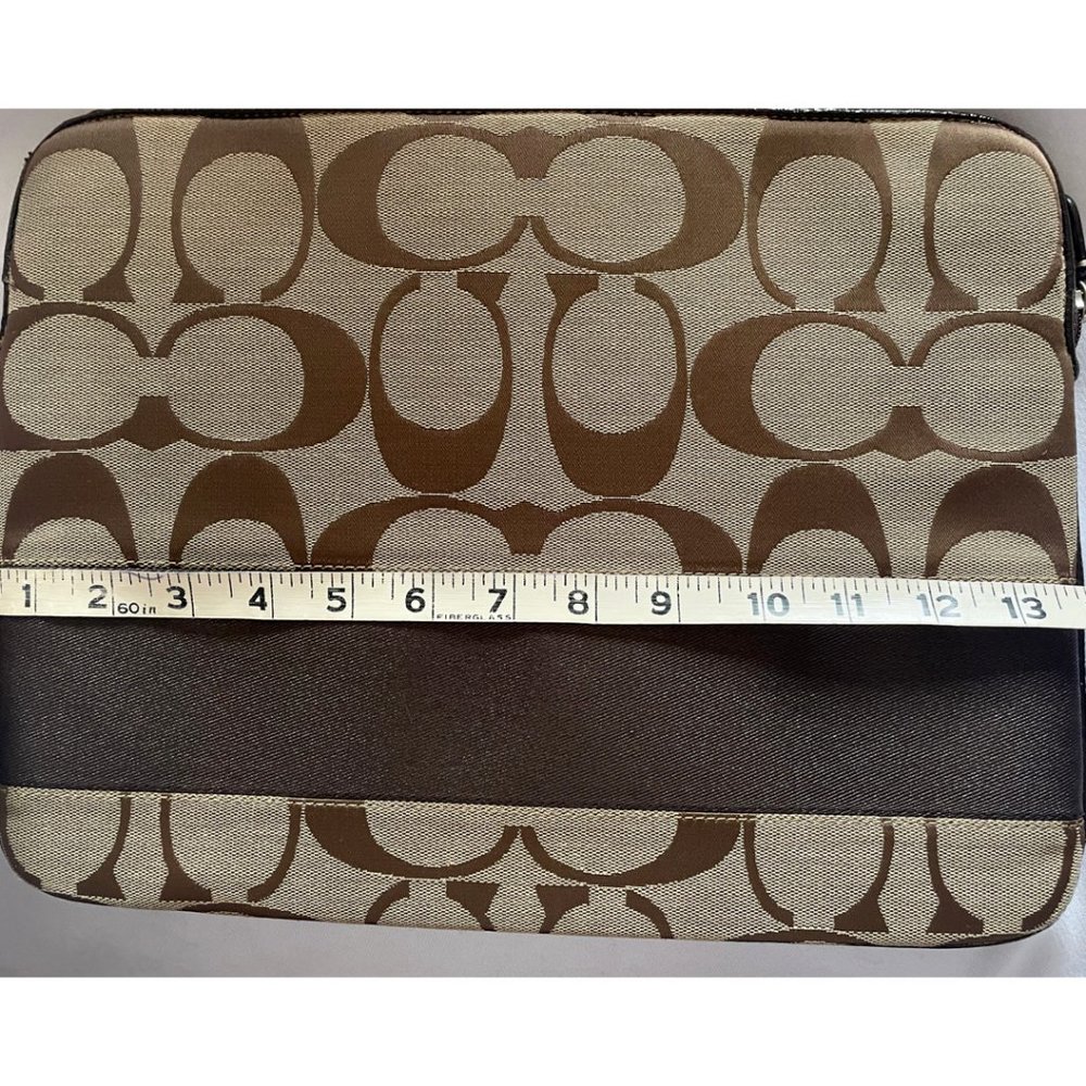 Coach Laptop Sleeve Signature Canvas Gem